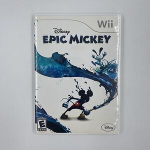 Disney Epic Mickey (Nintendo Wii, 2010) TESTED & WORKING CIB